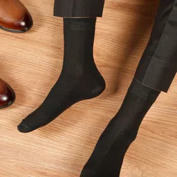 Teakwood Leathers Men Pack Of 5 Pure Cotton Above Ankle Length Socks image 4