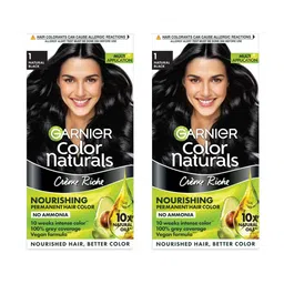 Garnier Set of 2 Color Naturals Nourishing Permanent Hair Color - Natural Black 1-picture-16