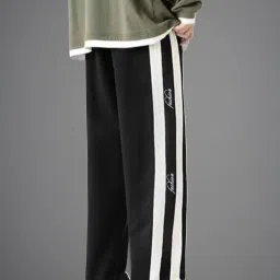 Vimal Jonney Multi Polyster Regular Fit Stripes Trackpants image 3