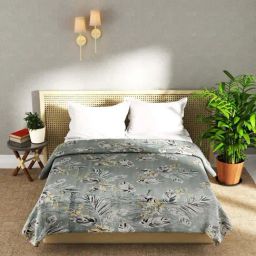 Bianca Nautical Steel Grey Microfiber 250 GSM Ultra Soft Double Blanket-picture-30
