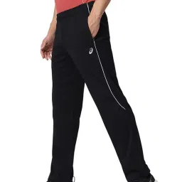 Asics Black Cotton Regular Fit Sports Trackpants image 3
