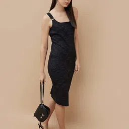 Code by Lifestyle Black Printed Bodycon Dress image 3