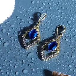 Sohi Silver Plated Designer Stone Party Drop Earring For Women-image-96