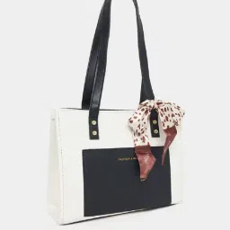 Styli White & Black Animal Effect Shoulder Handbag-picture-30