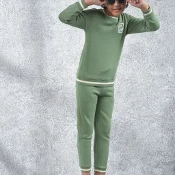 Crimsoune Club Boys Green Trackpants-image-97