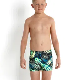 Speedo Kids Multicolor Printed Swim Shorts-image-0