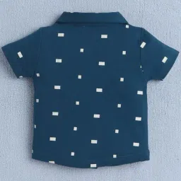 Bumzee Beige Cotton GraphicShirt Set for Boys image 3