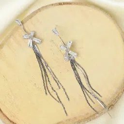 Sohi Silver Plated Designer Stone Party Drop Earring For Women-image-94
