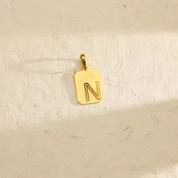 P.N.Gadgil Jewellers 18k (750) Yellow Gold Nexa N Alphabets Pendant-picture-25
