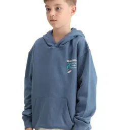Rare Ones Boys Blue Cotton Printed Relaxed Fit Sweatshirt image 4