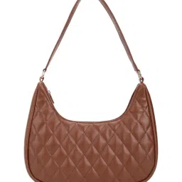Fastrack Tan Quilted Medium Hobo Bag image 2