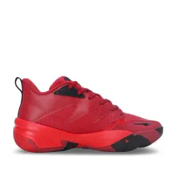 Puma Kids Genetics Club Red Basketball Shoes-image-0