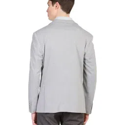 Arrow New York Light Grey Self Print Blazer image 2