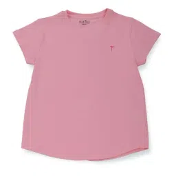 Palm Tree Kids Pink Cotton Regular Fit Top-picture-28