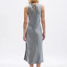 GAP Grey Relaxed Fit Solid Dress image 2