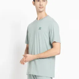 Adidas Originals Green TREFOIL ESS T-Shirt image 3