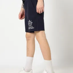 GAP Navy Blue Regular Fit Graphic Shorts image 3