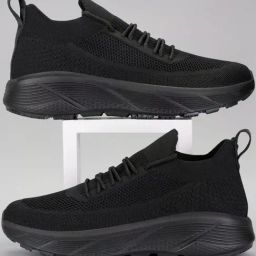 Atom Men's Ultimate Black Running Shoes-picture-4