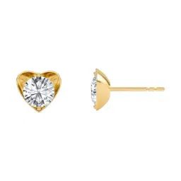 SHINE ETERNAL Lab Grown 14k (585) Yellow Gold Earrings for Women-image-92
