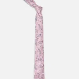 Peter England Pink Embroidered Tie-image-94