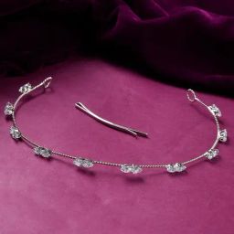 Voylla Silver Royal Romance Ariel Hair Comb Pin-picture-47
