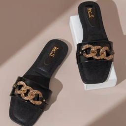Inc.5 Women's Black Casual Sandals-picture-46