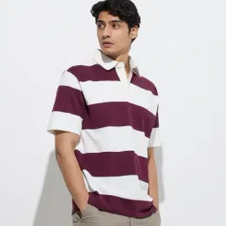 WES Casuals by Westside Wine Relaxed-Fit Cotton-Blend Polo T-Shirt-picture-42
