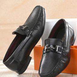 San Frissco Men's Black Formal Loafers-picture-37