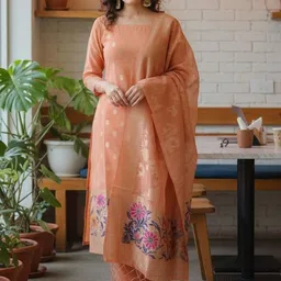 SZN Women Regular Kurta with Trousers & With Dupatta-picture-26