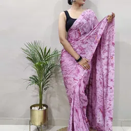 V3 FASHION STUDIO Floral Printed Pure Georgette Saree-picture-31