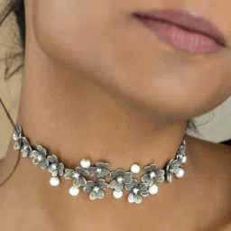 Shaya 92.5 Sterling Silver Cleopatra Necklace for Women-image-43