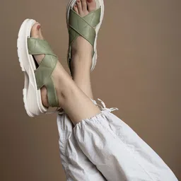 The Roadster Lifestyle Co Open Toe Flats image 1