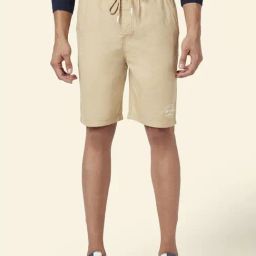 Urban Ranger By Pantaloons Khaki Cotton Slim Fit Shorts-picture-20
