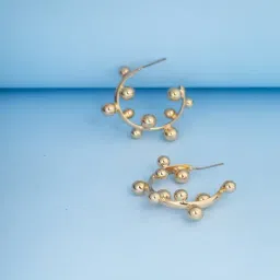 Jewelz Orbit Ball Hoop Earrings for Women-picture-31