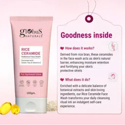 Globus Naturals Rice Ceramide Radiance Face Wash - 100 gm image 4