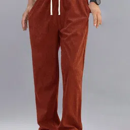 RAJOVATI Men Loose Fit Mid-RiseTrousers image 5
