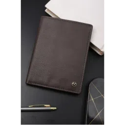 Van Heusen Men Formal Brown Textured Wallet-picture-15