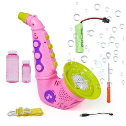 ADKD Kids Saxophone Bubble Machine with Lights and 12 Automatic Bubble Holes - Musical Bubble Blower Toy (2 Colors)-picture-34