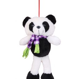 Tickles Car Hanging Panda Soft Stuffed Plush Animal Toy for Kids Boys & Girls Birthday Gifts (Color: Black Size: Length 25 cm)-picture-25
