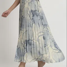 ZWERLON Women Abstract Printed A-Line Maxi Skirt image 2