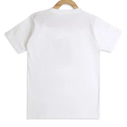 CAVIO Sleeveless Solid Shirt With Text Printed Tee - Navy Blue image 4