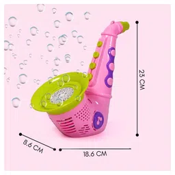 ADKD Kids Saxophone Bubble Machine with Lights and 12 Automatic Bubble Holes - Musical Bubble Blower Toy (2 Colors) image 3