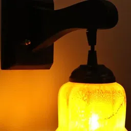 SOMIL Yellow Glass Cylinder Printed Wall Lamps-picture-19