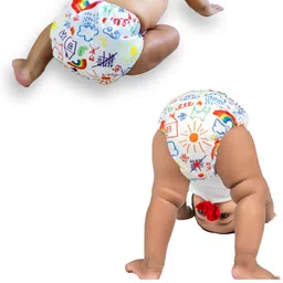Dumbledo One Size Cloth Diaper with Hemp & Cotton Pad/Insert - Leak-Proof, Stylish, Superior Absorbency - Adjustable For 3 Months to 3 Years, Pack of 3 image 5