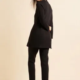 Sweet Dreams Black Printed Kurti Pyjama Set image 2