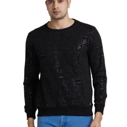 Park Avenue Black Slim Fit Printed Sweatshirt-picture-16