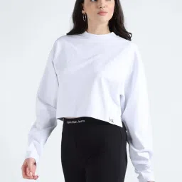 CALVIN KLEIN White Plain T-Shirt image 3