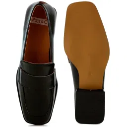 Rag & Co Women's Black Casual Loafers image 3