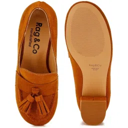 Rag & Co Women's Tan Casual Mocassins image 3