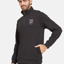 Octave Black Regular Fit Sweatshirt image 3